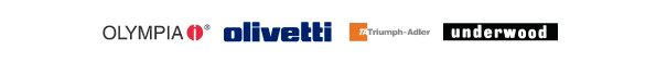 Marques: Olympia, Olivetti, Triumph-Adler, Underwood